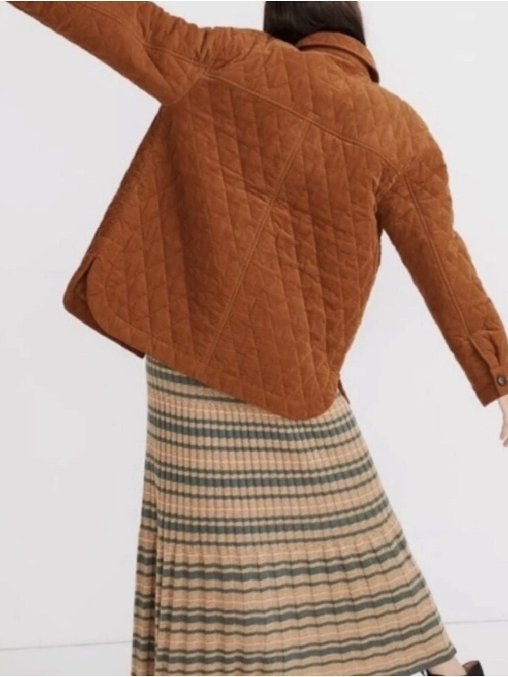 Madewell Quilted Cotton Corduroy Walton Shirt Jacket - Small